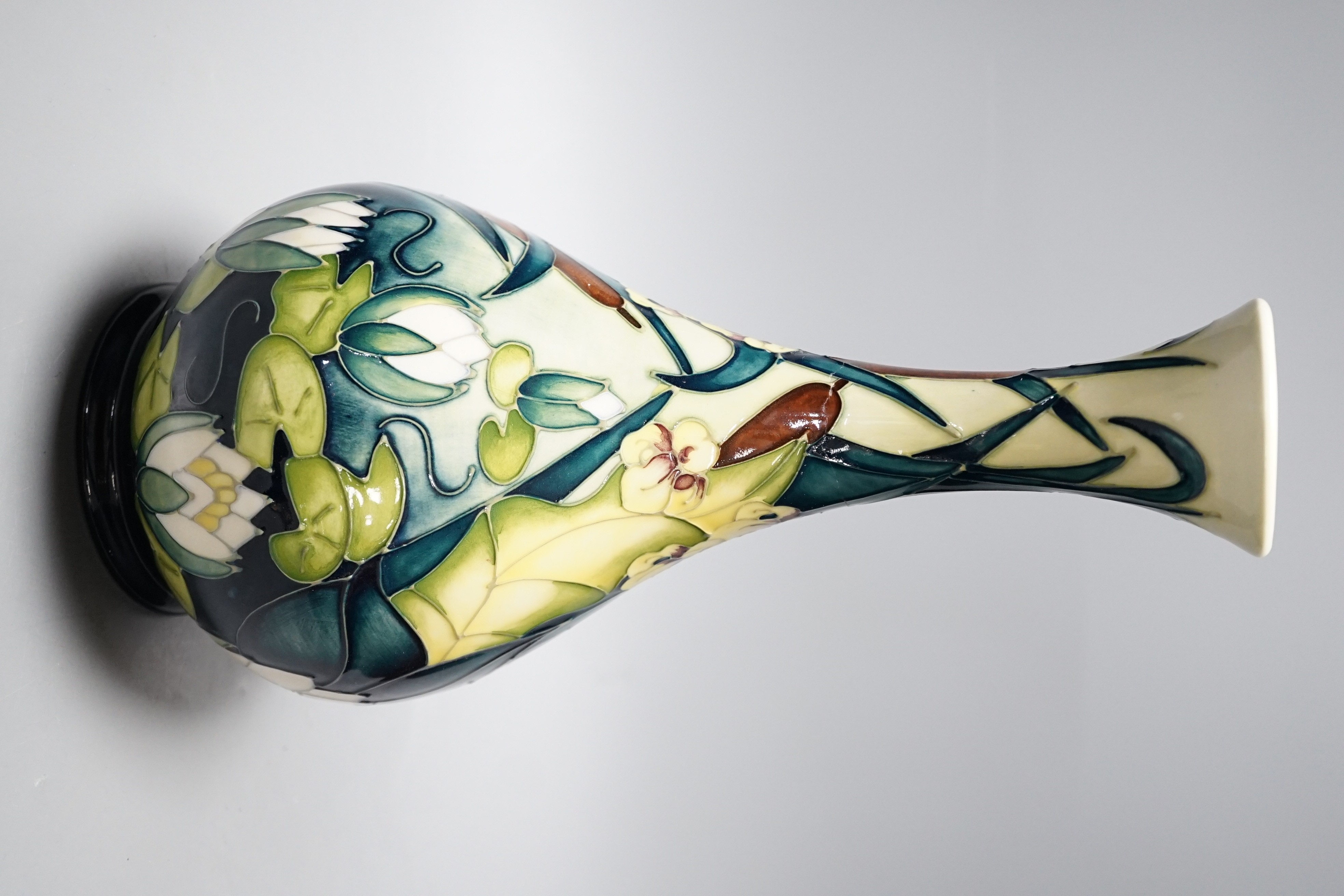 A Moorcroft ‘Water Lily’ vase, 31cm (restored)